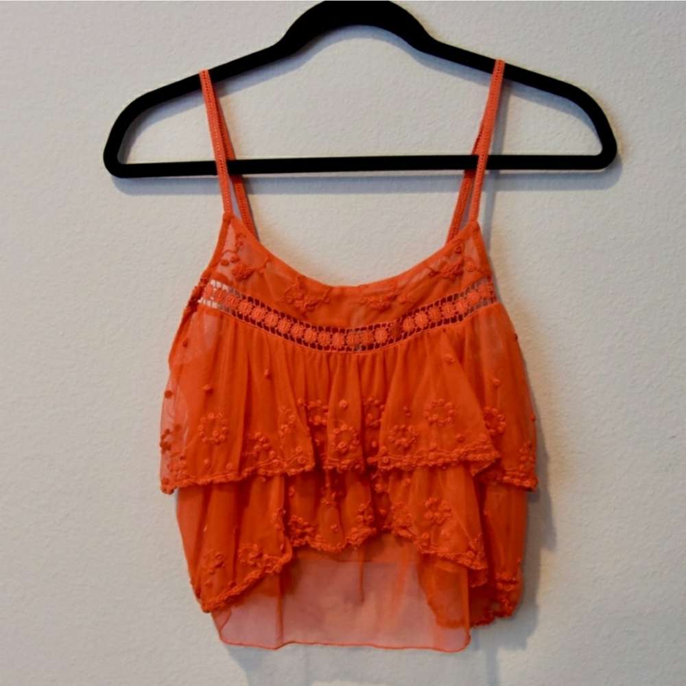 Free People Tiered Crop Top - Picture 2 of 4